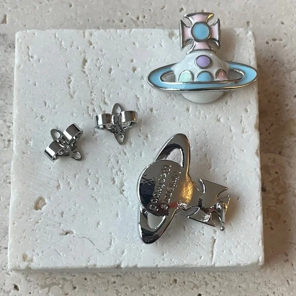 VIVIENNE Westwood Colorful Planetary Earrings - Picture 2 of 3